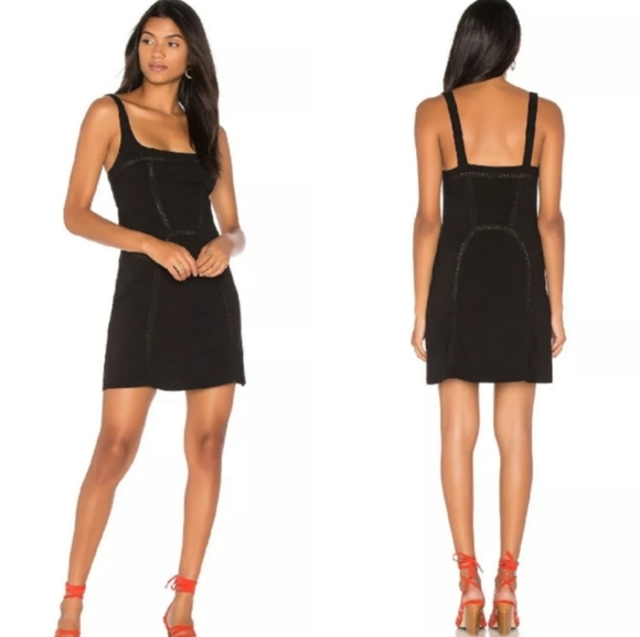Free People Dresses & Skirts - Intimately Free People Beyond Me Fit & Flare Black Mini Dress